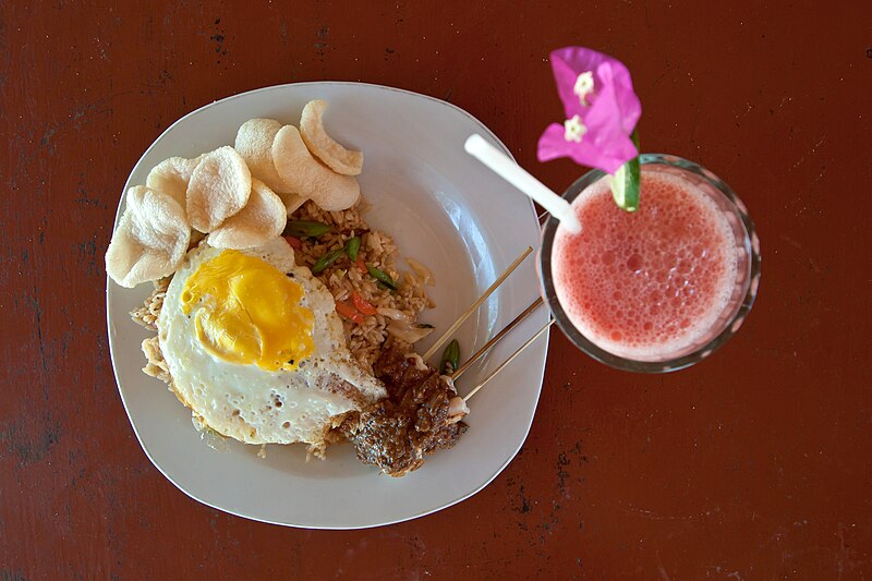 Nasi goreng at Gili Meno, Indonesia
